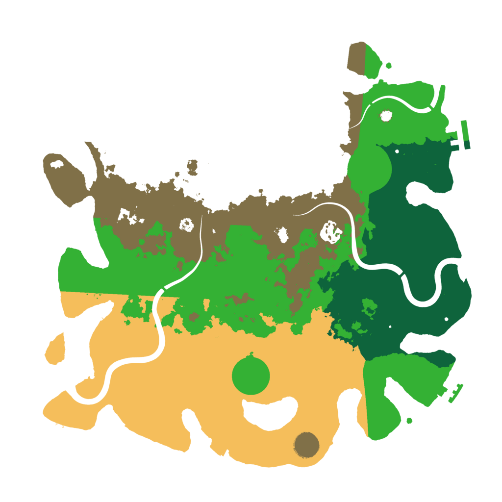 Biome Rust Map: Procedural Map, Size: 3500, Seed: 1659005079