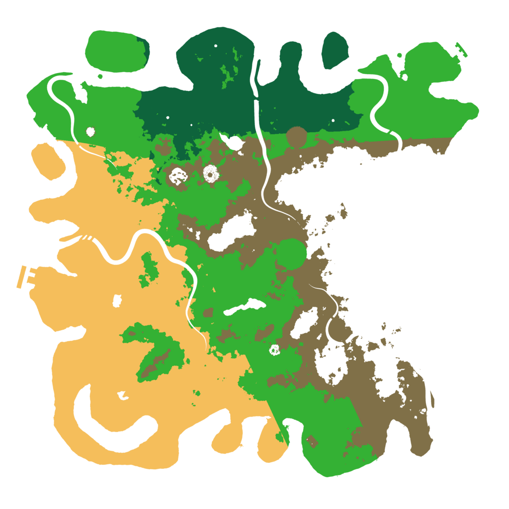 Biome Rust Map: Procedural Map, Size: 4500, Seed: 1870646857