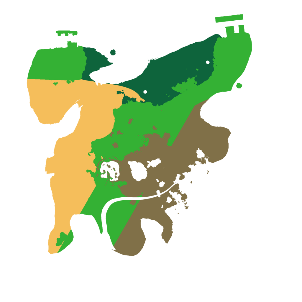 Biome Rust Map: Procedural Map, Size: 2200, Seed: 2052848865