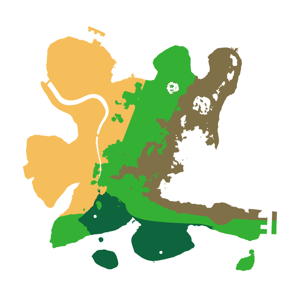 Biome Rust Map: Procedural Map, Size: 2500, Seed: 28735