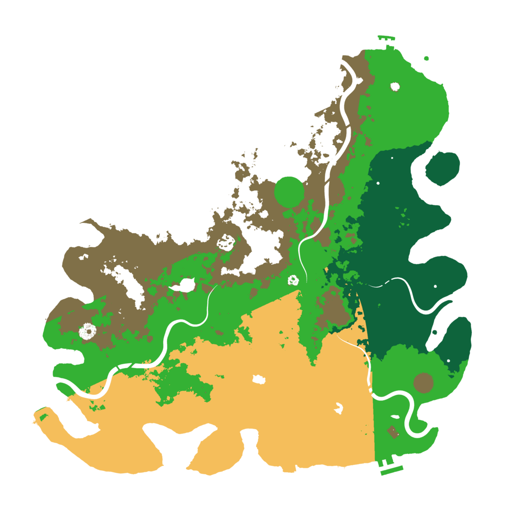 Biome Rust Map: Procedural Map, Size: 4500, Seed: 2027462317