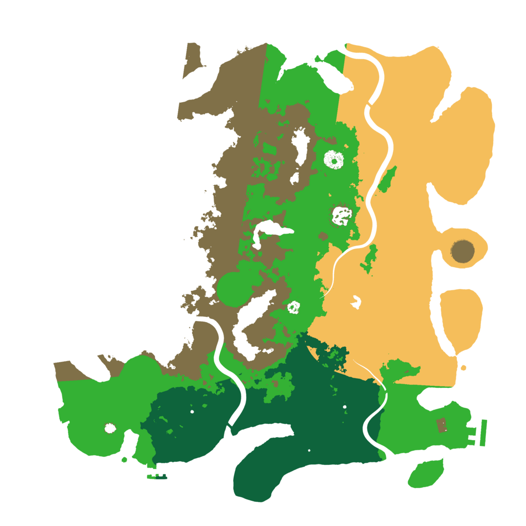 Biome Rust Map: Procedural Map, Size: 4000, Seed: 432288800
