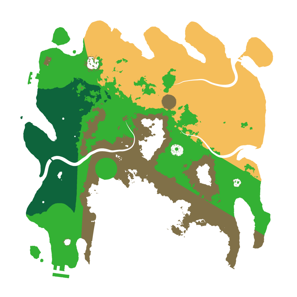 Biome Rust Map: Procedural Map, Size: 3600, Seed: 1797298475