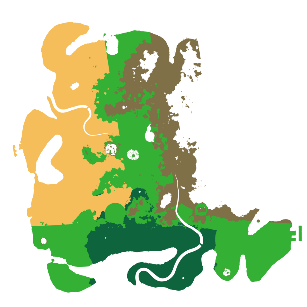 Biome Rust Map: Procedural Map, Size: 4000, Seed: 468751