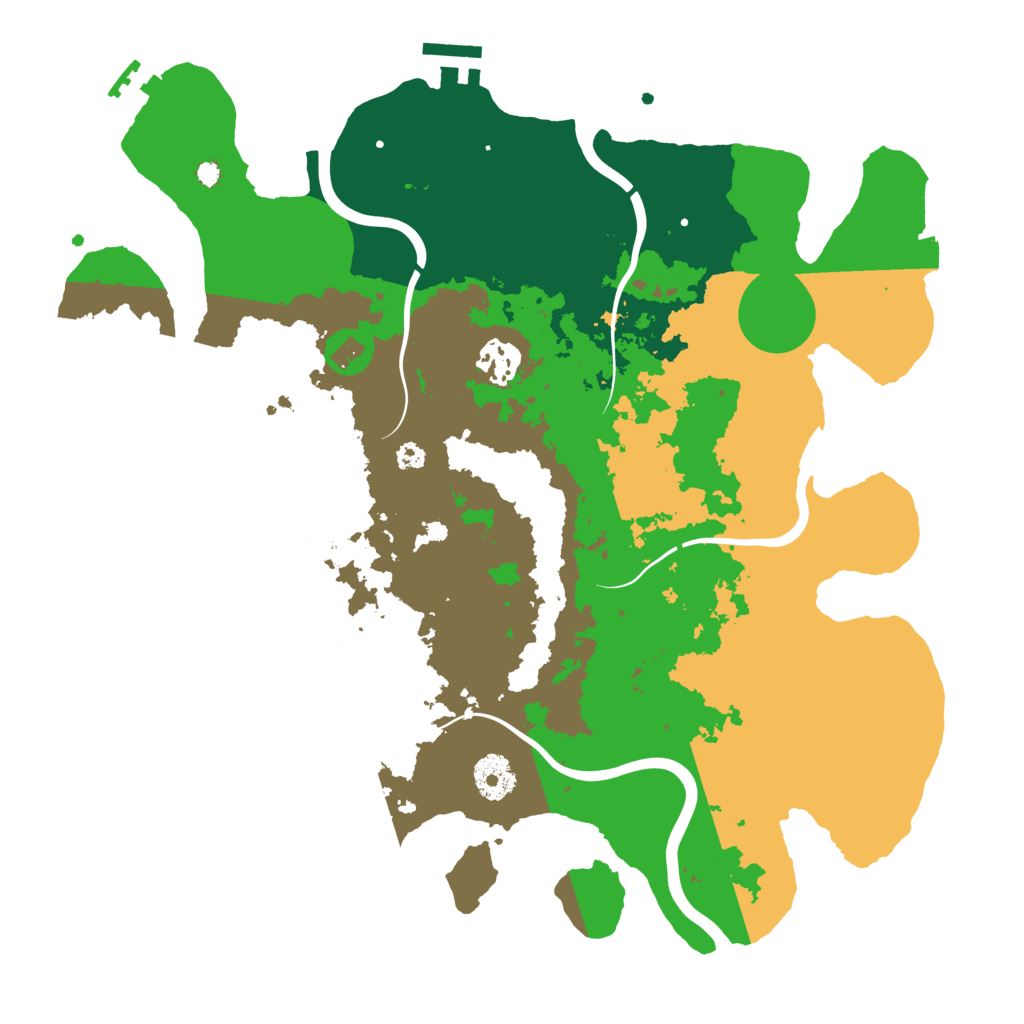 Biome Rust Map: Procedural Map, Size: 3500, Seed: 7876896