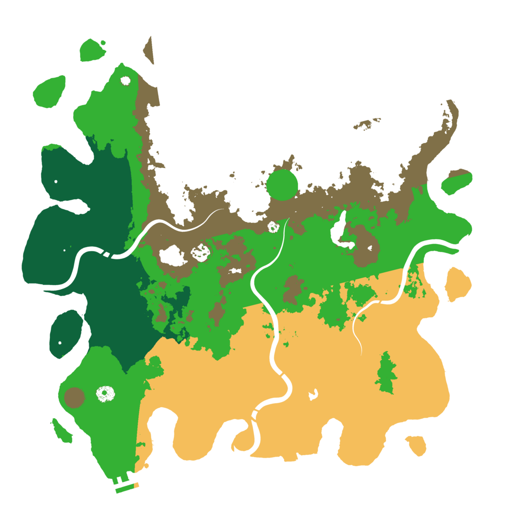 Biome Rust Map: Procedural Map, Size: 4316, Seed: 1