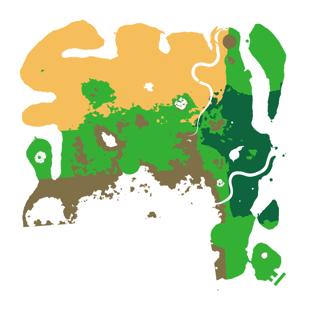 Biome Rust Map: Procedural Map, Size: 4000, Seed: 42083027