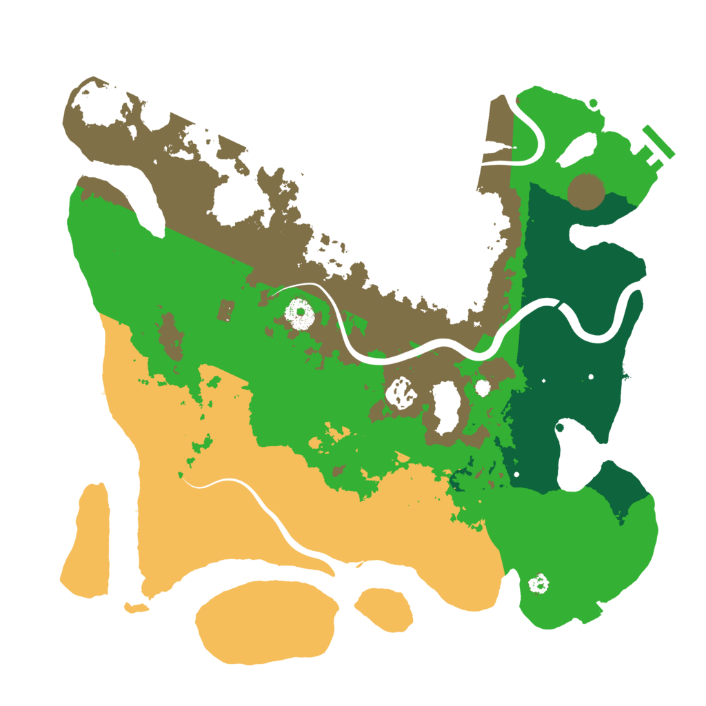 Biome Rust Map: Procedural Map, Size: 3500, Seed: 1380742465