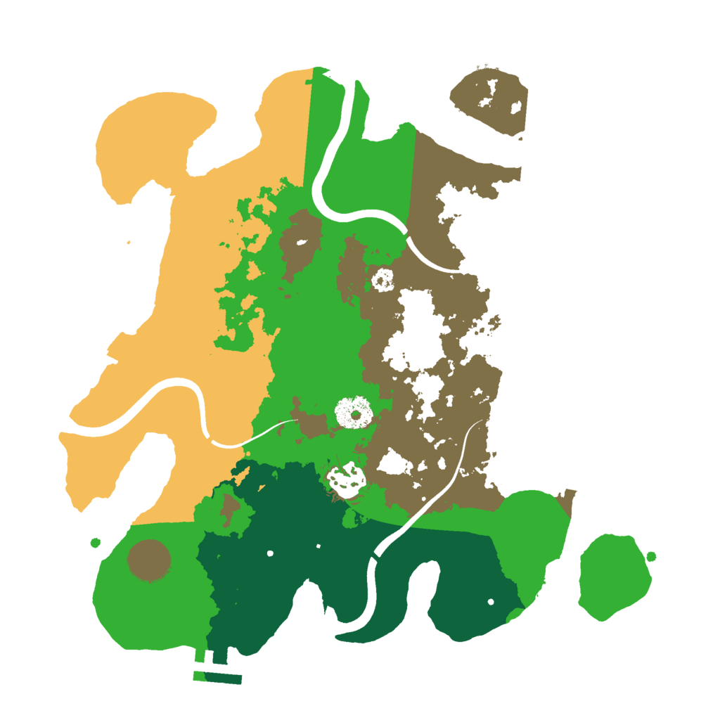 Biome Rust Map: Procedural Map, Size: 3000, Seed: 1250138283