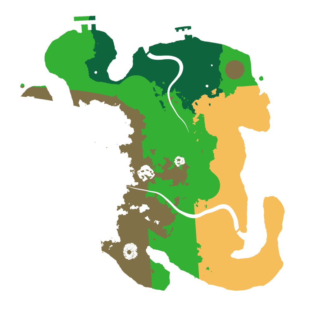 Biome Rust Map: Procedural Map, Size: 3000, Seed: 806426702