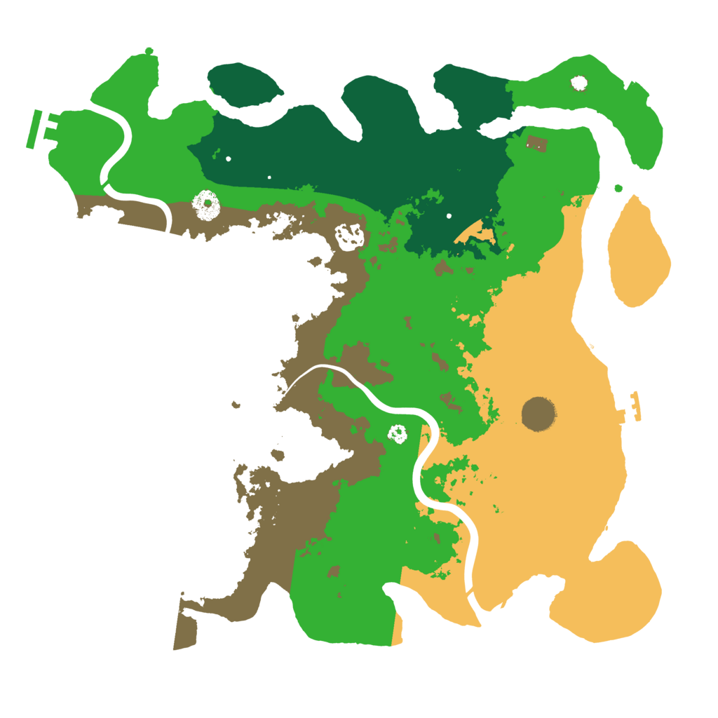 Biome Rust Map: Procedural Map, Size: 3700, Seed: 1695597190