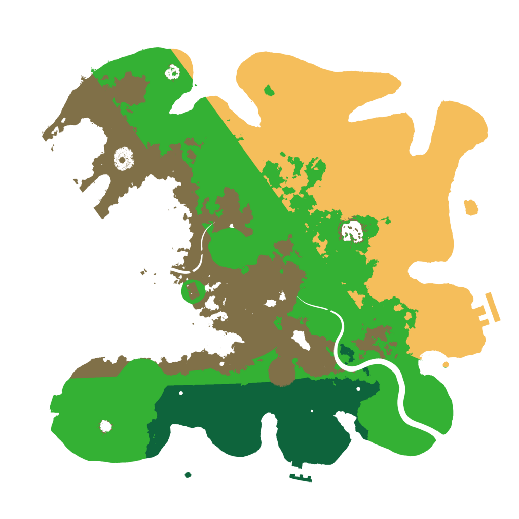 Biome Rust Map: Procedural Map, Size: 3500, Seed: 27286045