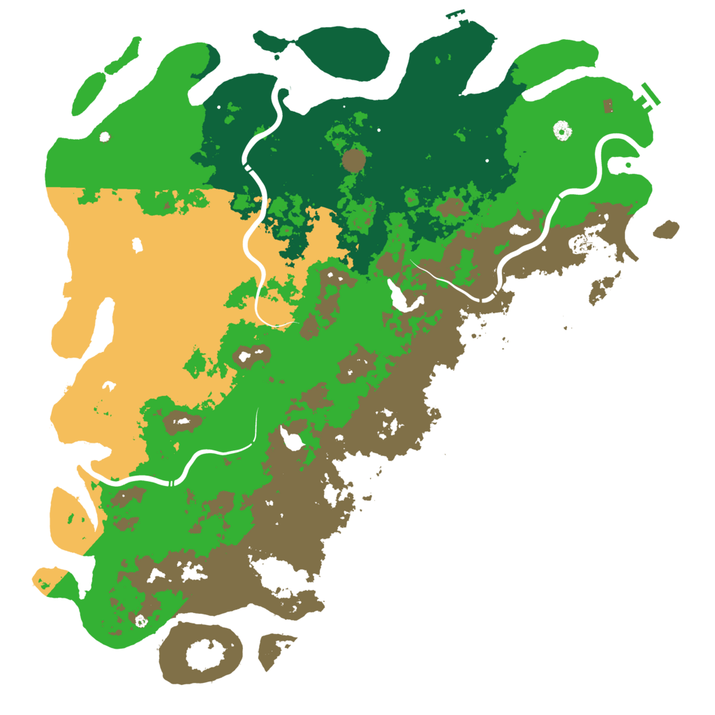 Biome Rust Map: Procedural Map, Size: 5555, Seed: 1824653692