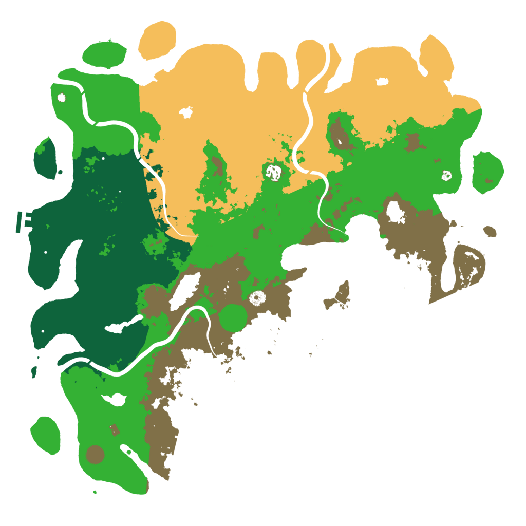 Biome Rust Map: Procedural Map, Size: 5000, Seed: 123420
