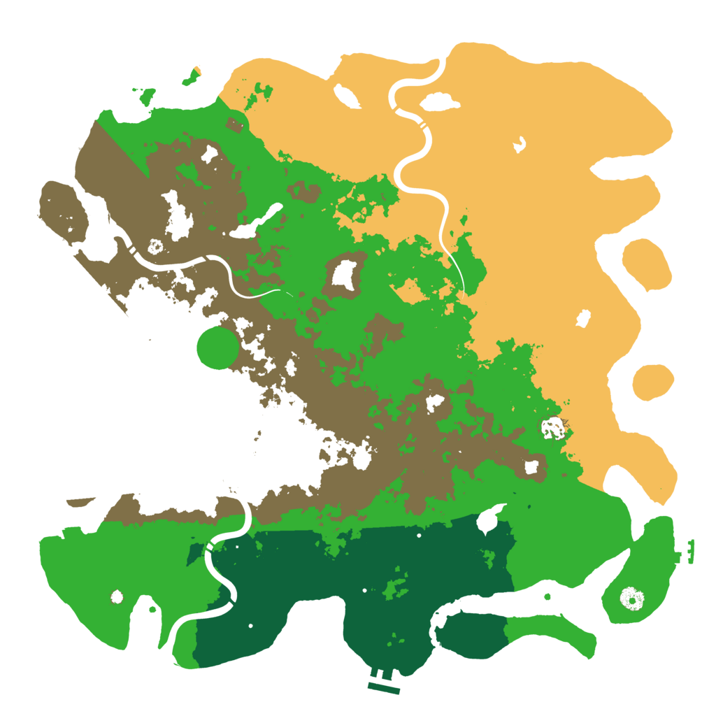 Biome Rust Map: Procedural Map, Size: 4500, Seed: 926870