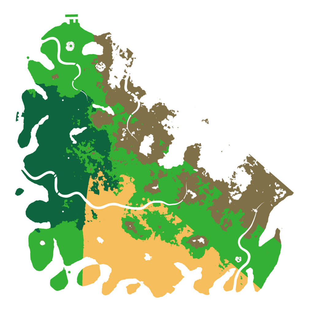Biome Rust Map: Procedural Map, Size: 5000, Seed: 420123