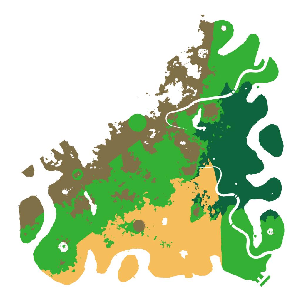 Biome Rust Map: Procedural Map, Size: 4500, Seed: 1337481822
