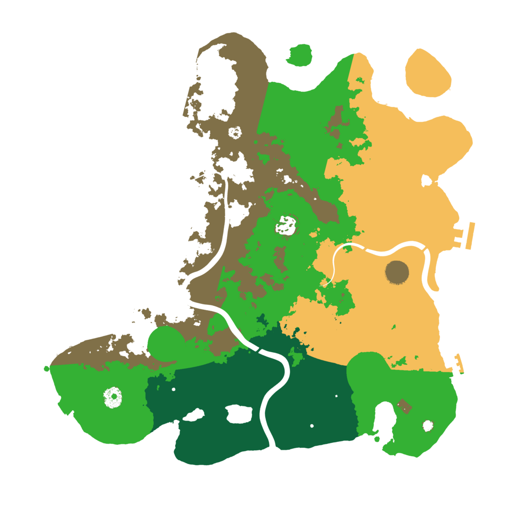 Biome Rust Map: Procedural Map, Size: 3750, Seed: 28386