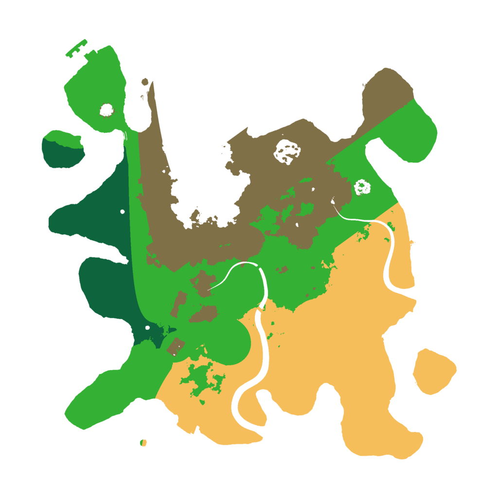 Biome Rust Map: Procedural Map, Size: 3000, Seed: 543034
