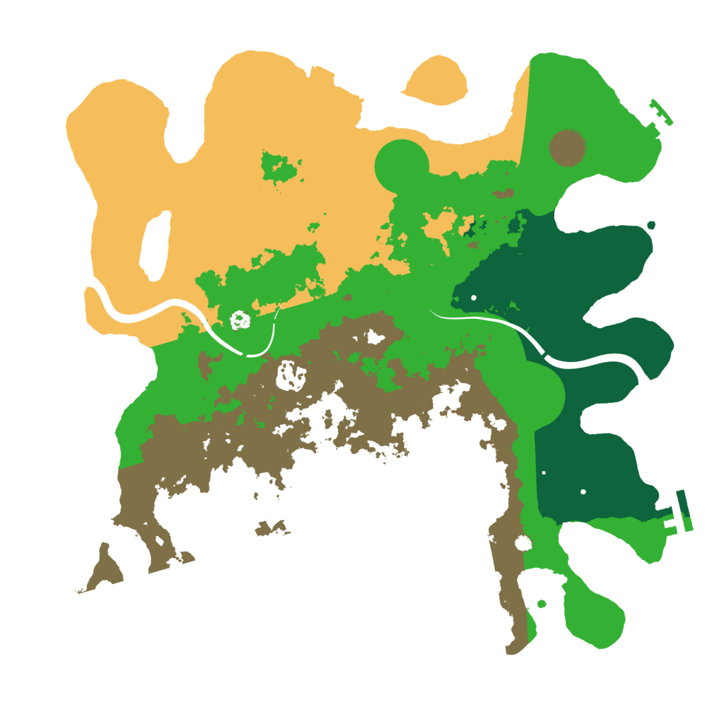 Biome Rust Map: Procedural Map, Size: 3500, Seed: 752121