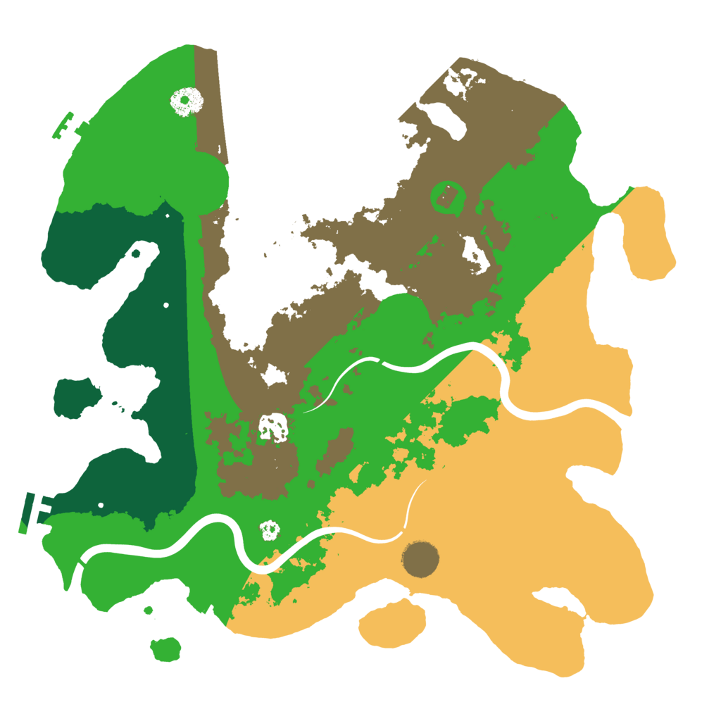 Biome Rust Map: Procedural Map, Size: 3500, Seed: 1830751865