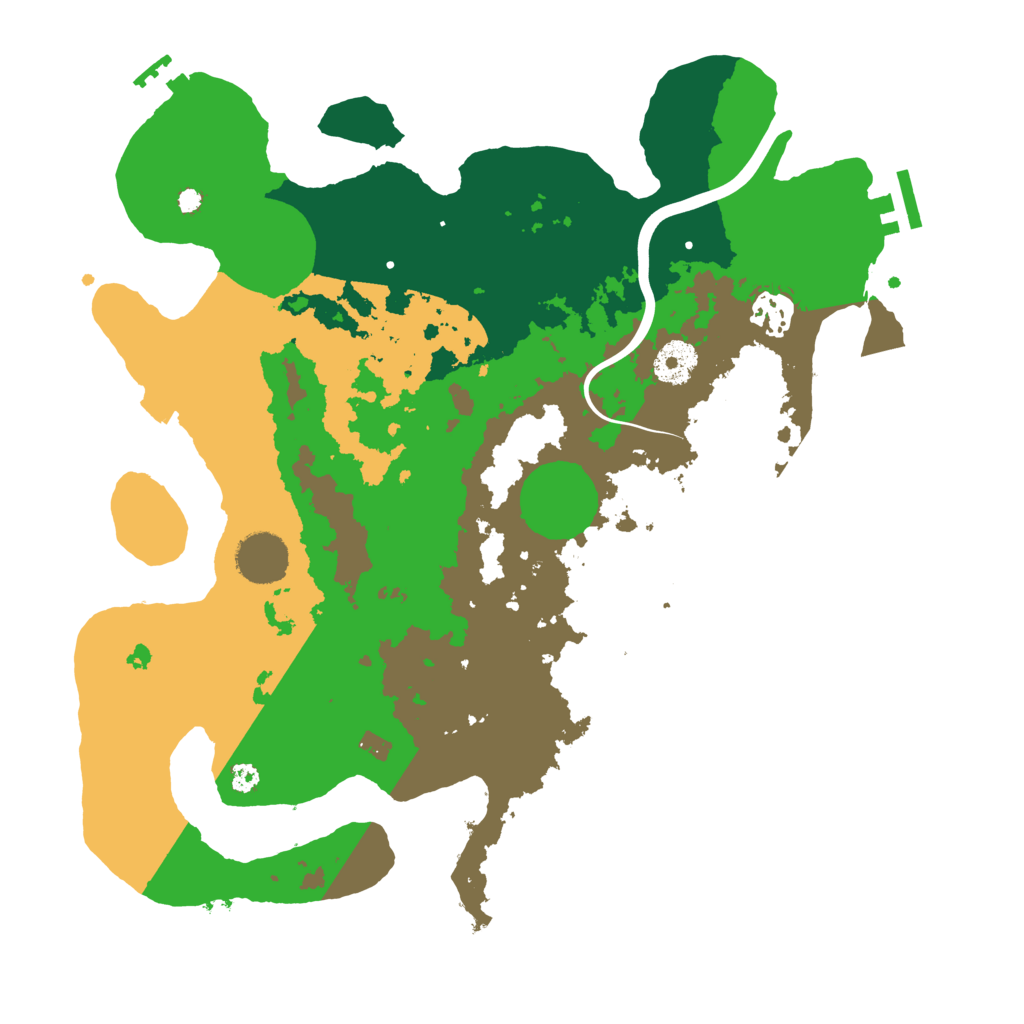 Biome Rust Map: Procedural Map, Size: 3500, Seed: 326222350