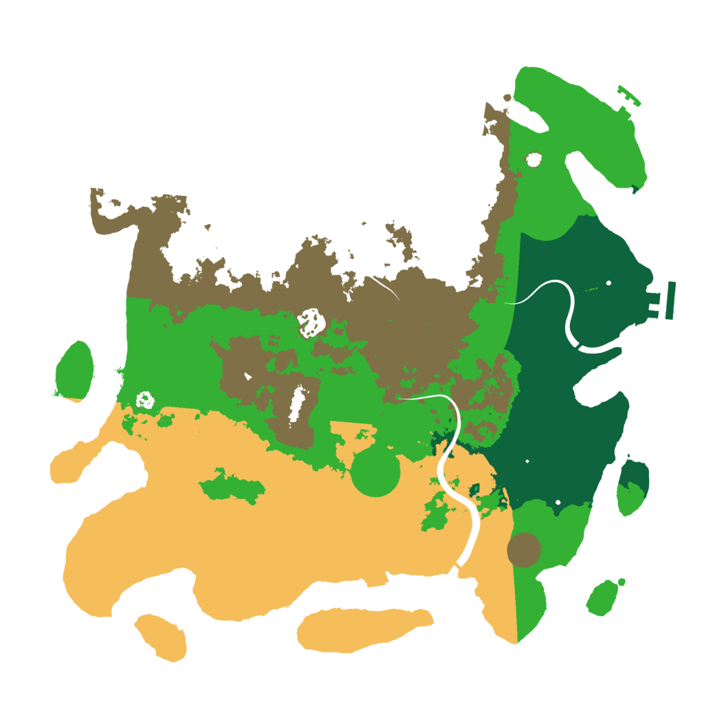 Biome Rust Map: Procedural Map, Size: 3750, Seed: 53252342