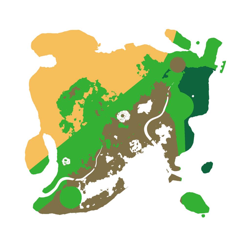 Biome Rust Map: Procedural Map, Size: 3000, Seed: 655506481