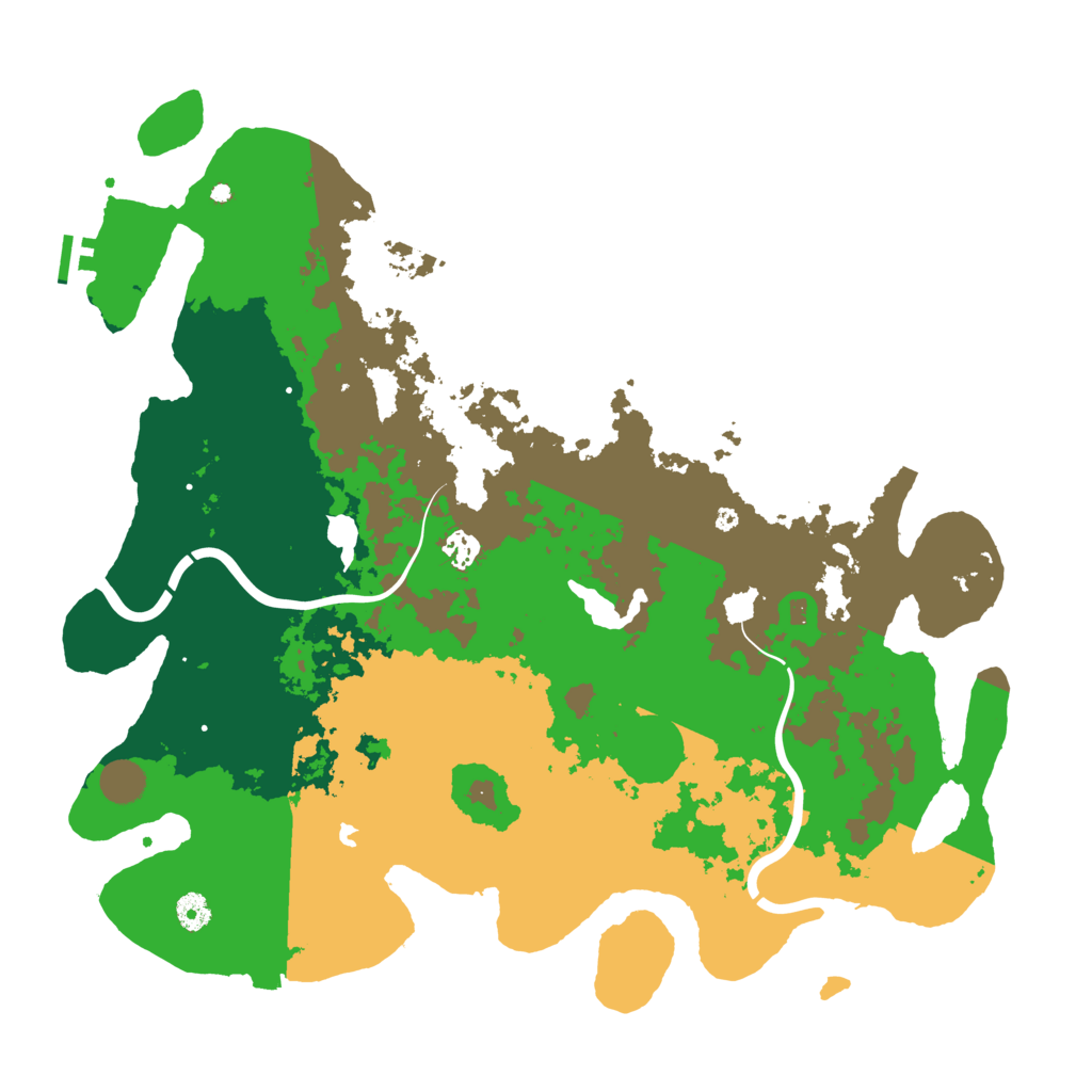 Biome Rust Map: Procedural Map, Size: 4500, Seed: 14638235