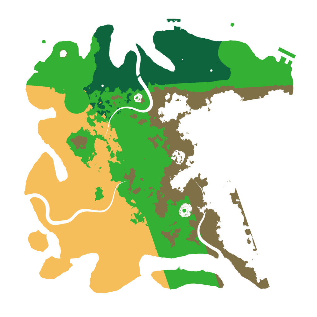 Biome Rust Map: Procedural Map, Size: 3500, Seed: 705922827
