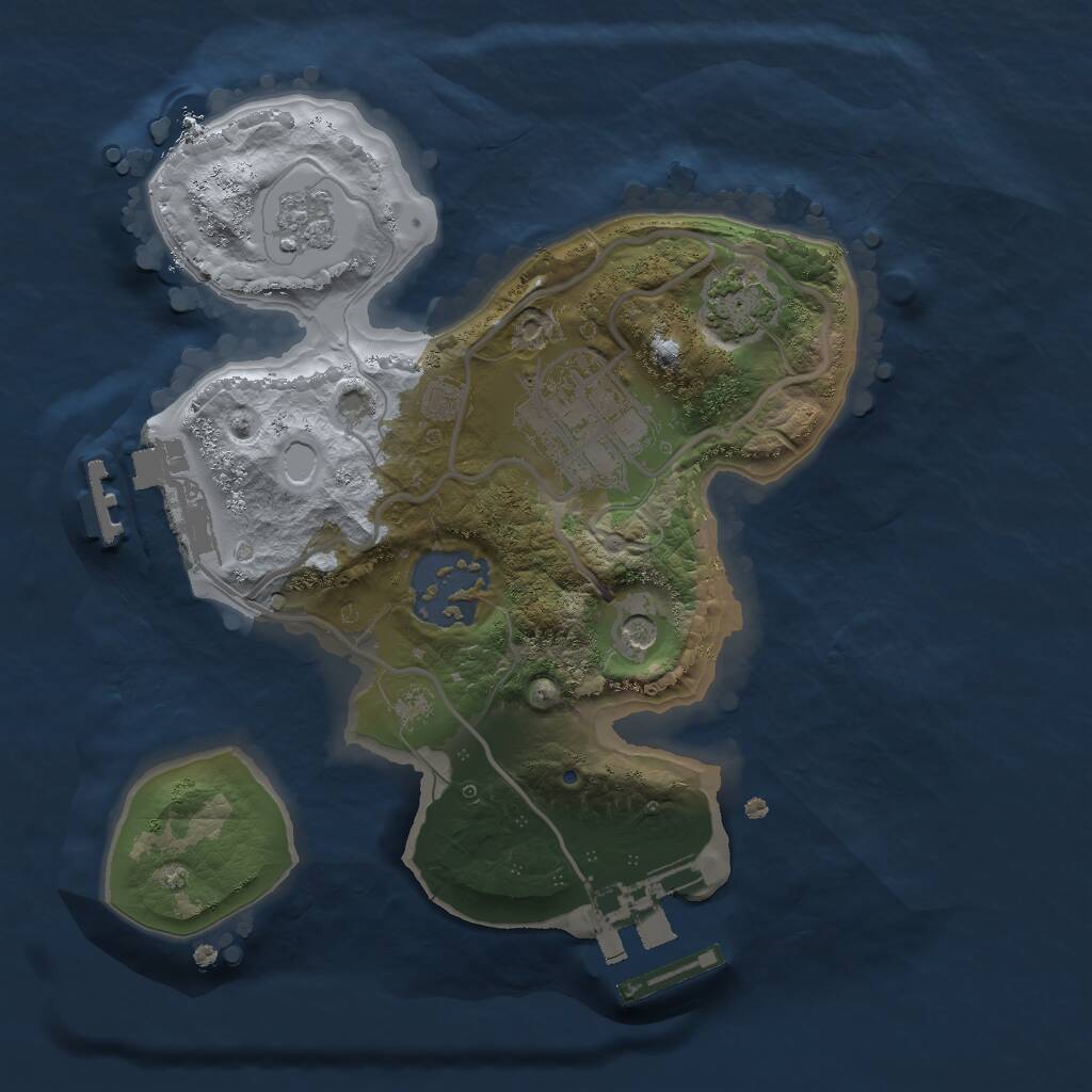 Rust Map: Procedural Map, Size: 2000, Seed: 163511058, 10 Monuments