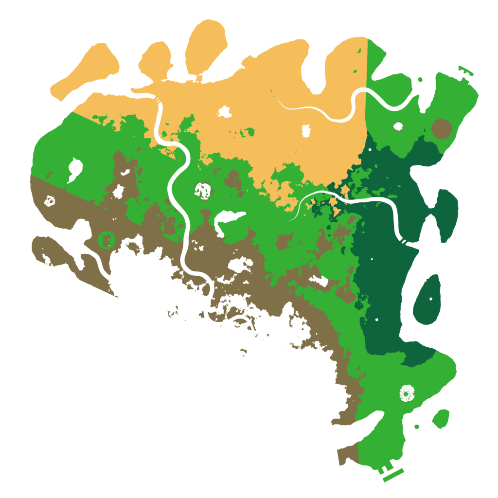 Biome Rust Map: Procedural Map, Size: 4500, Seed: 1410283818