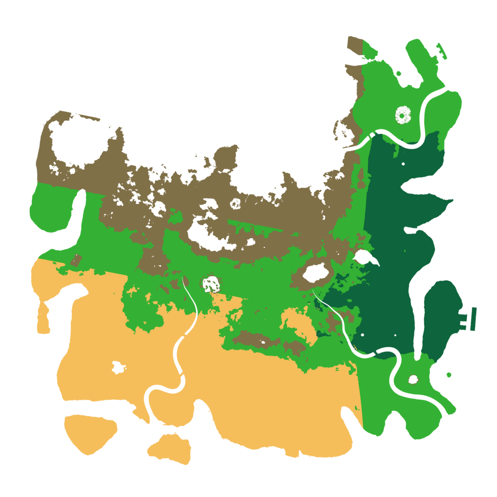 Biome Rust Map: Procedural Map, Size: 4300, Seed: 161026