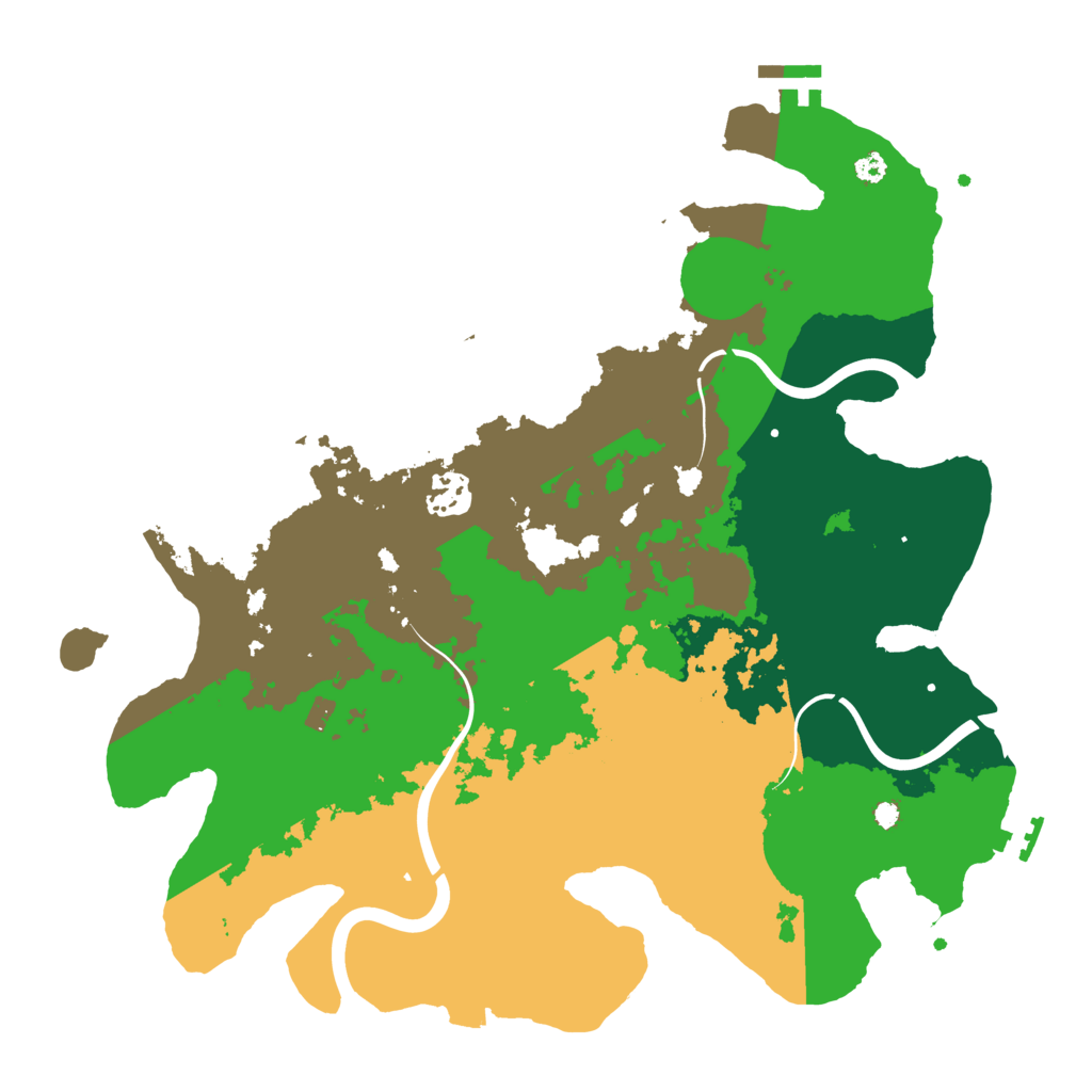 Biome Rust Map: Procedural Map, Size: 3500, Seed: 1873879785