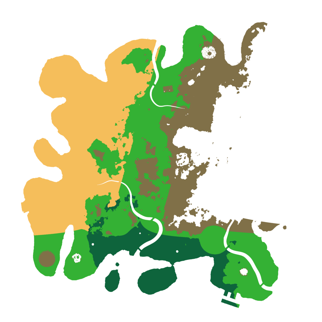 Biome Rust Map: Procedural Map, Size: 3500, Seed: 1820941038