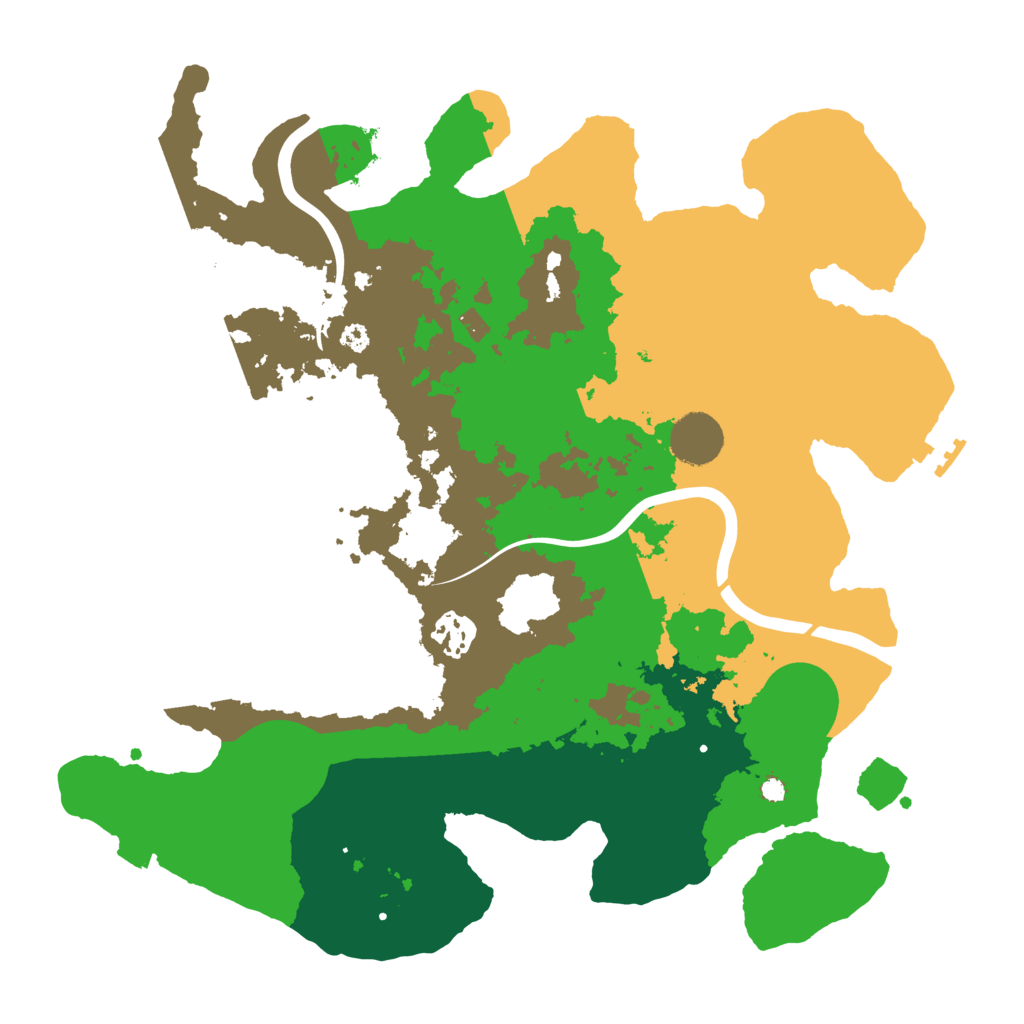 Biome Rust Map: Procedural Map, Size: 3500, Seed: 1349840526