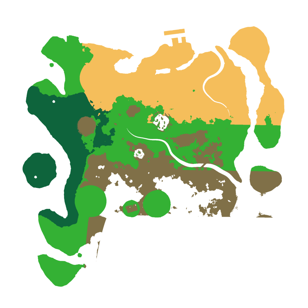 Biome Rust Map: Procedural Map, Size: 3000, Seed: 42893