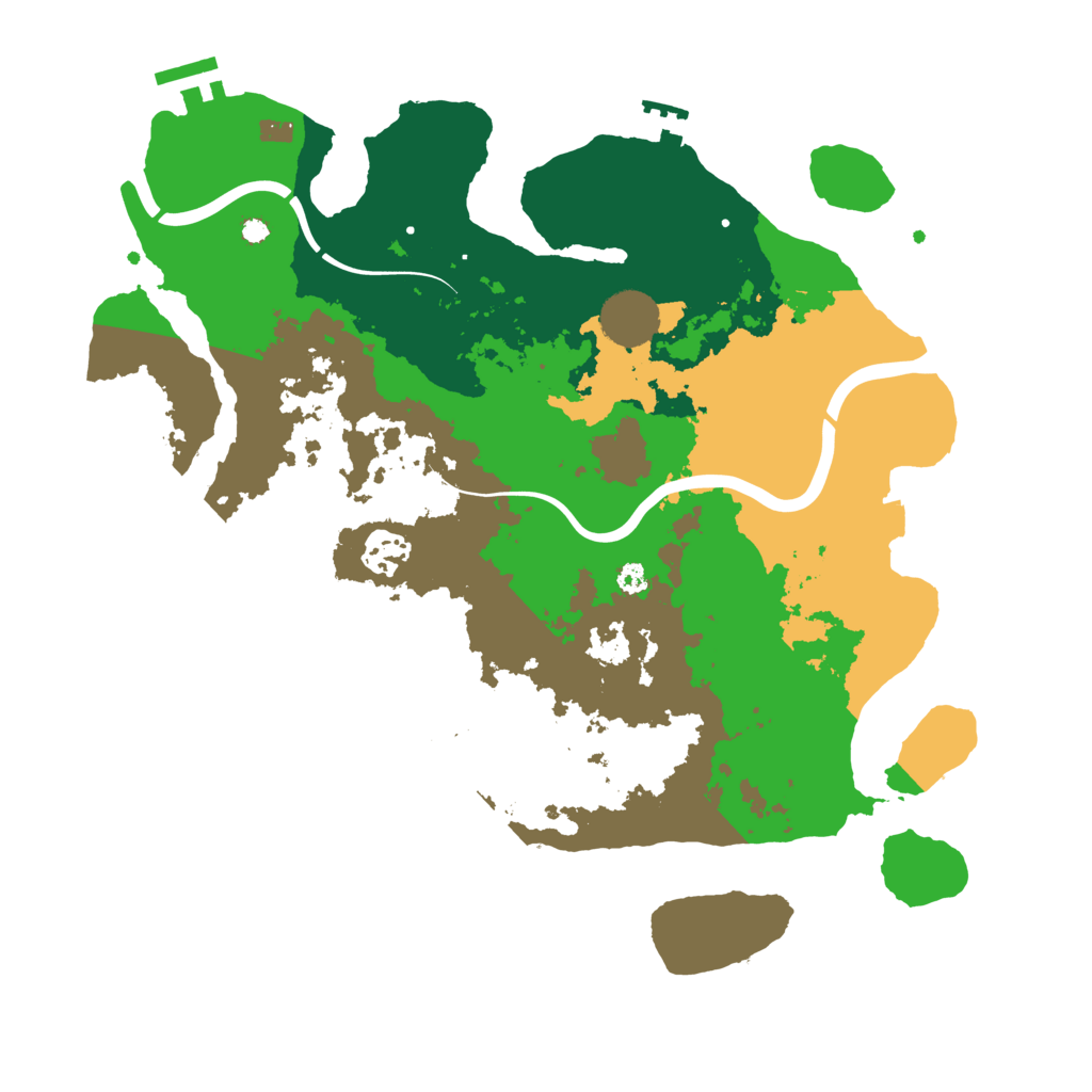 Biome Rust Map: Procedural Map, Size: 3500, Seed: 1278059929