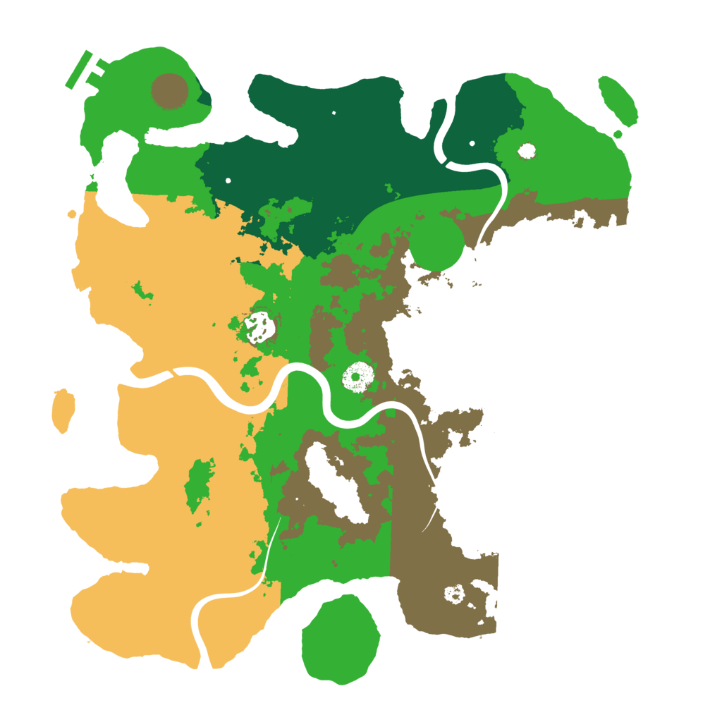 Biome Rust Map: Procedural Map, Size: 3500, Seed: 773009321