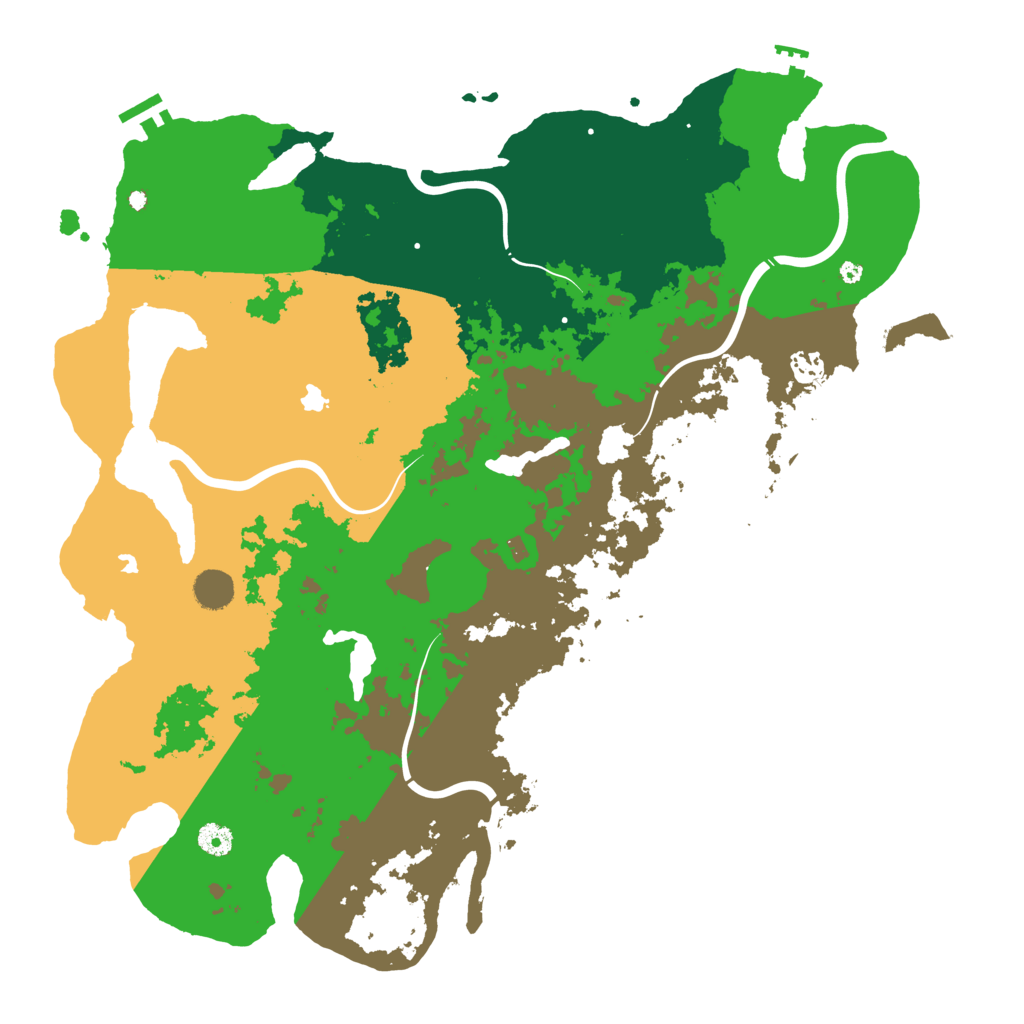 Biome Rust Map: Procedural Map, Size: 4500, Seed: 670234514