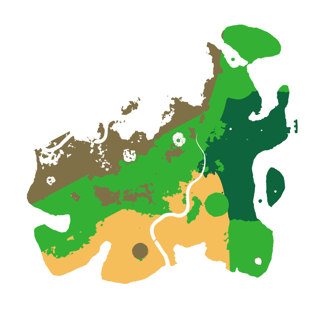 Biome Rust Map: Procedural Map, Size: 3500, Seed: 3026