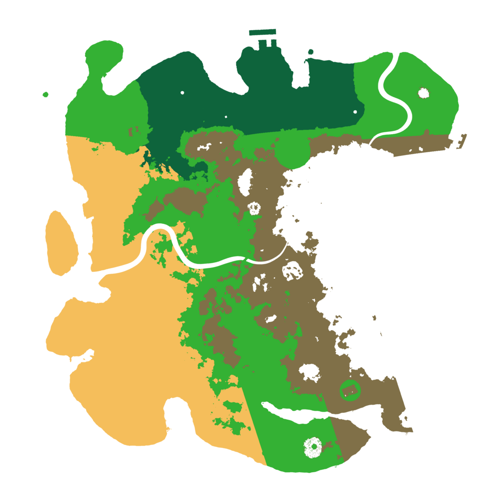 Biome Rust Map: Procedural Map, Size: 3750, Seed: 1234285160