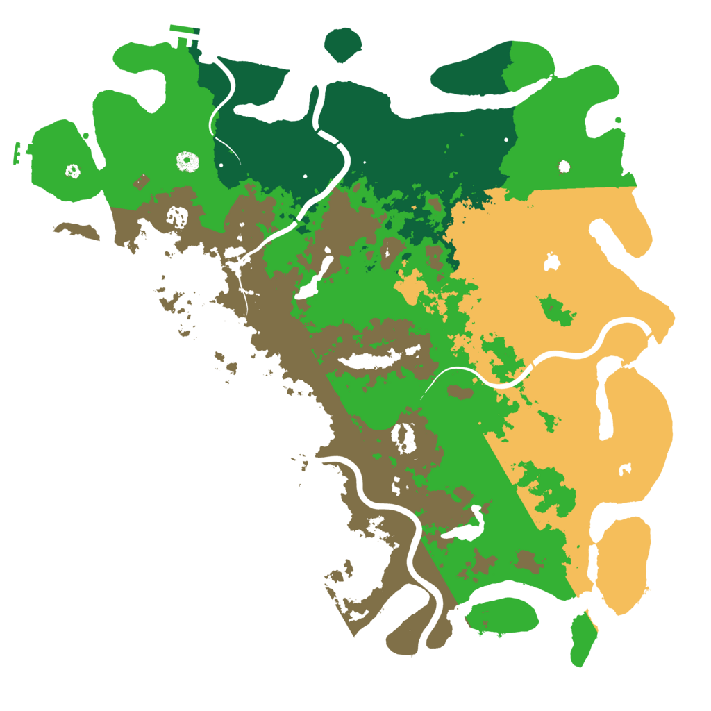 Biome Rust Map: Procedural Map, Size: 4800, Seed: 490385554