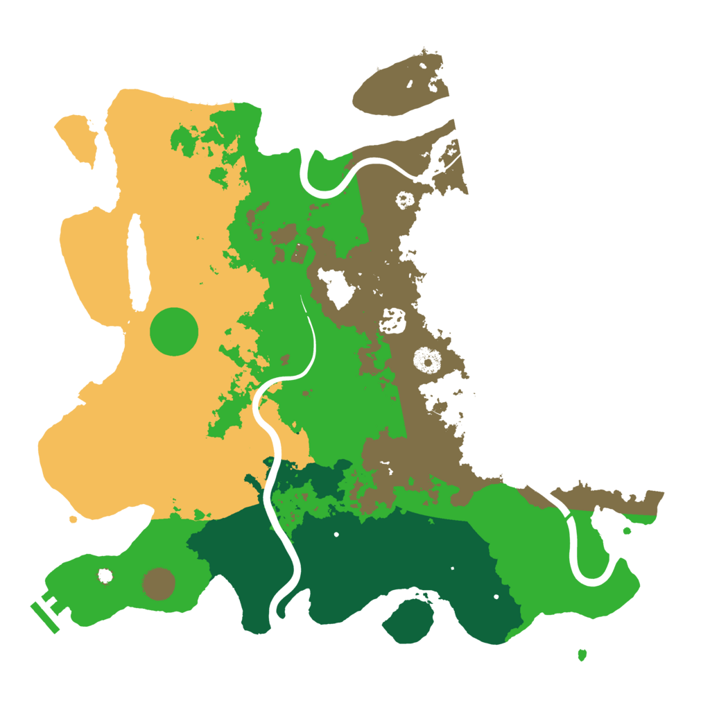 Biome Rust Map: Procedural Map, Size: 3850, Seed: 663820083