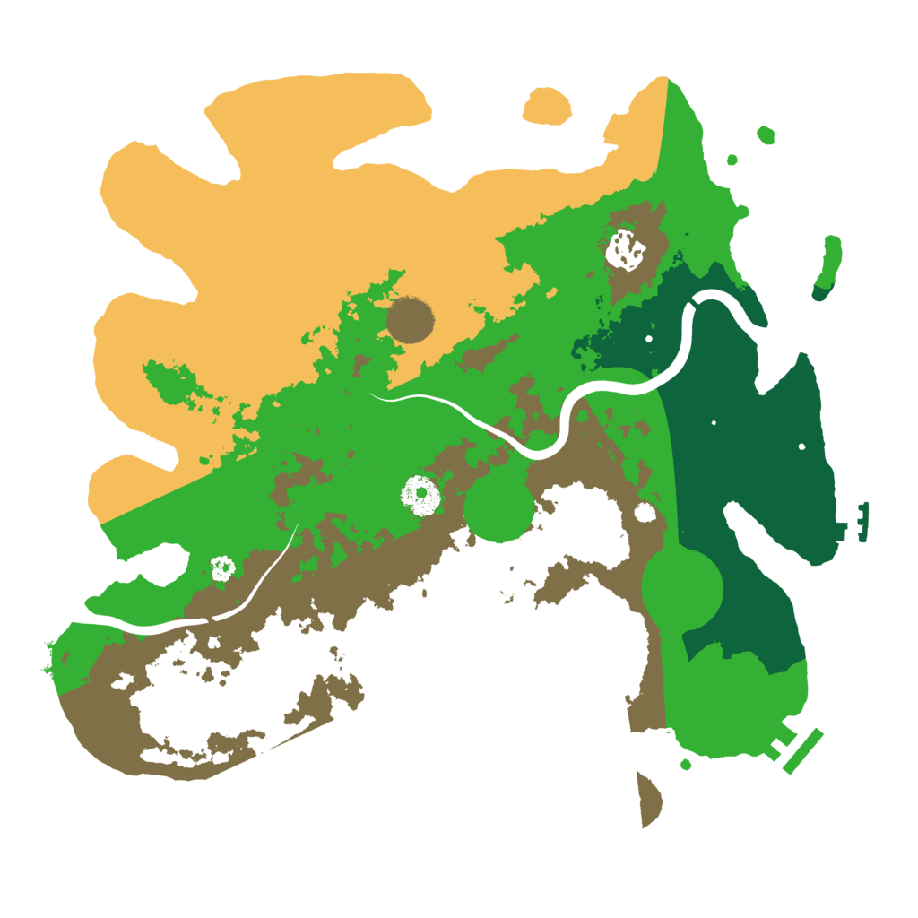 Biome Rust Map: Procedural Map, Size: 3500, Seed: 1393631081