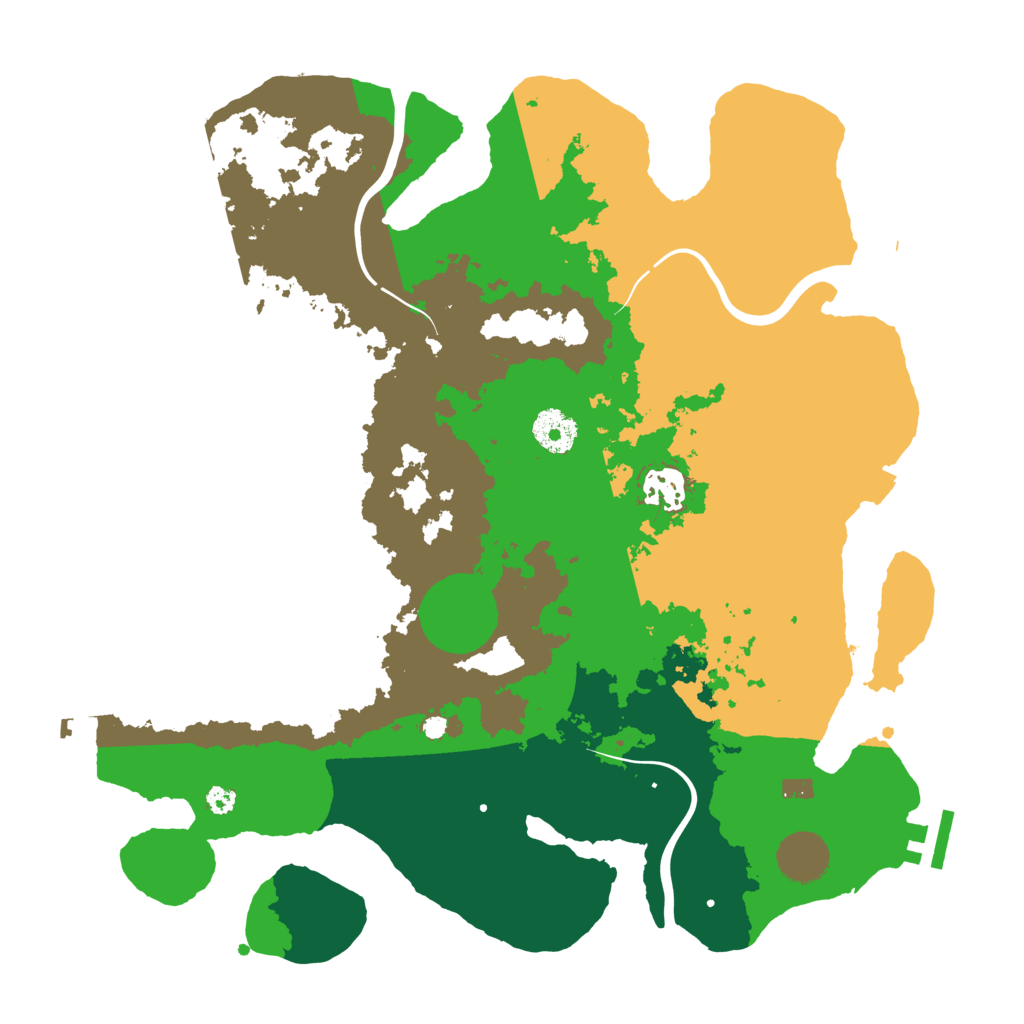 Biome Rust Map: Procedural Map, Size: 3500, Seed: 733423774