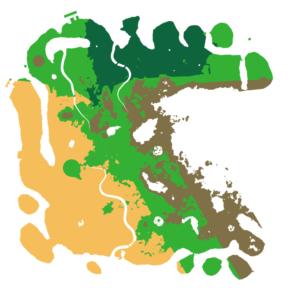 Biome Rust Map: Procedural Map, Size: 4500, Seed: 1807490688