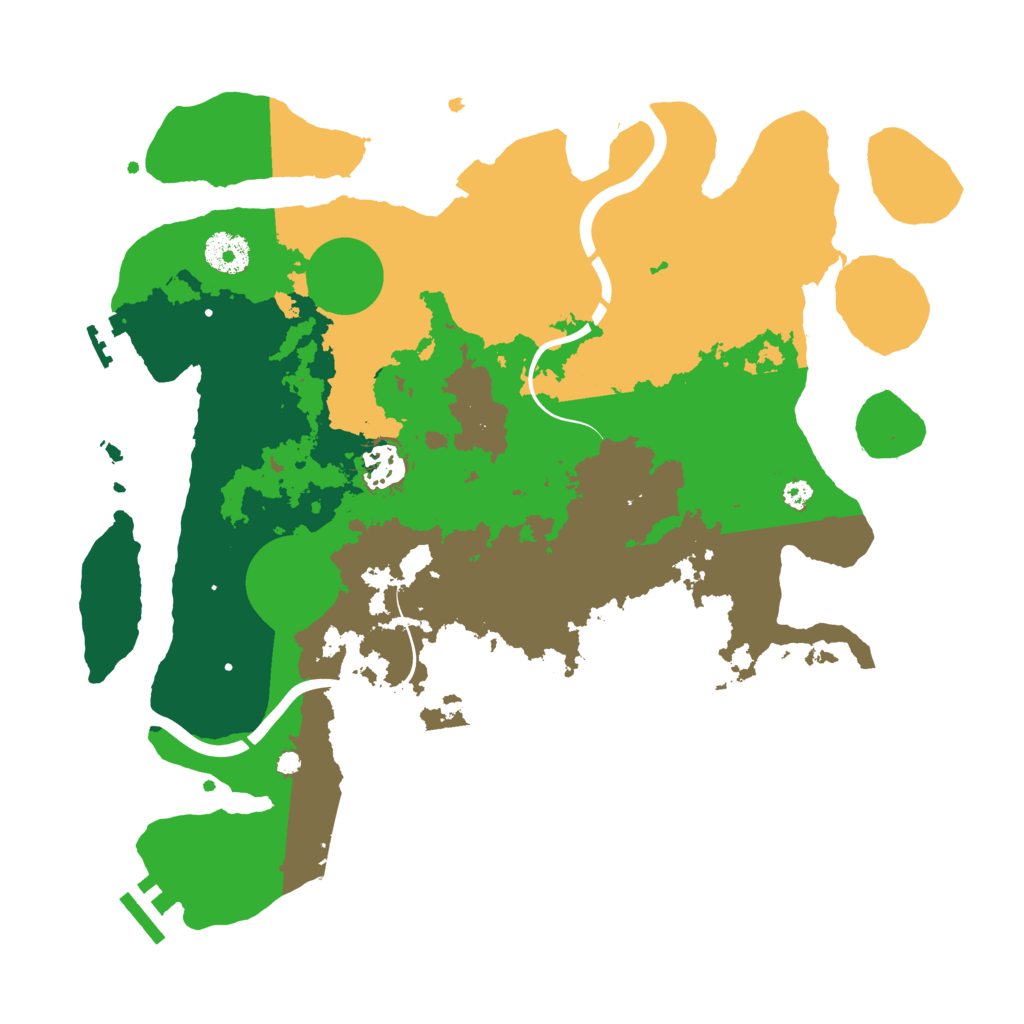Biome Rust Map: Procedural Map, Size: 3500, Seed: 502248198