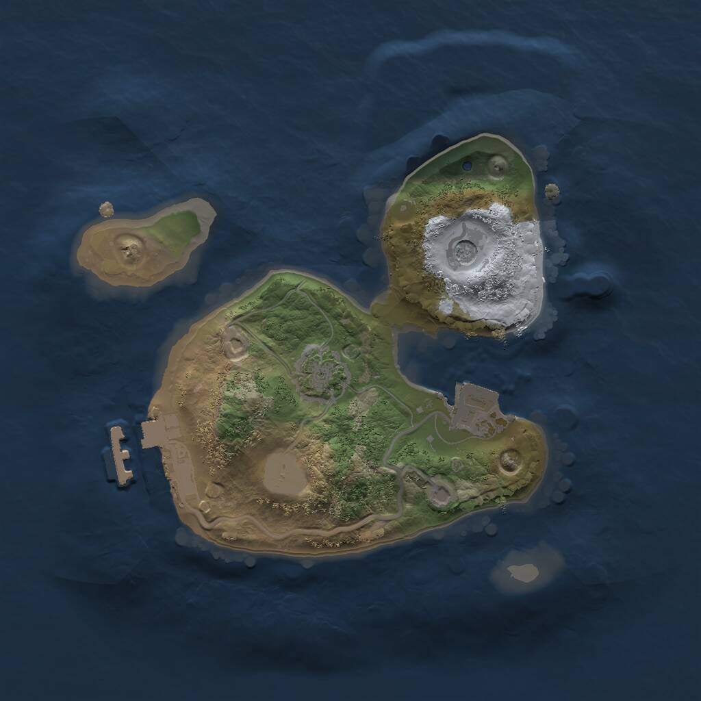 Rust Map: Procedural Map, Size: 1860, Seed: 1337, 6 Monuments