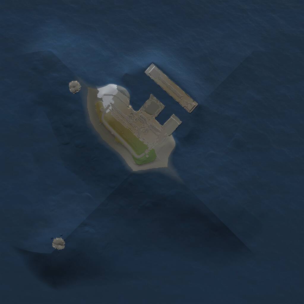 Rust Map: Procedural Map, Size: 1000, Seed: 1433176515, 4 Monuments
